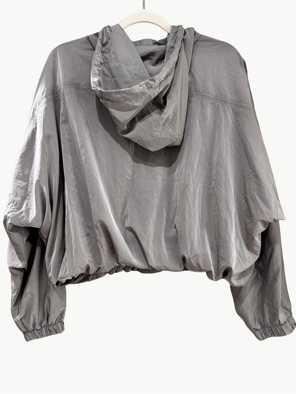 Athleta Day Drift Jacket Abalone Sheen M NWT Cropped Water Repellent - Picture 10 of 14